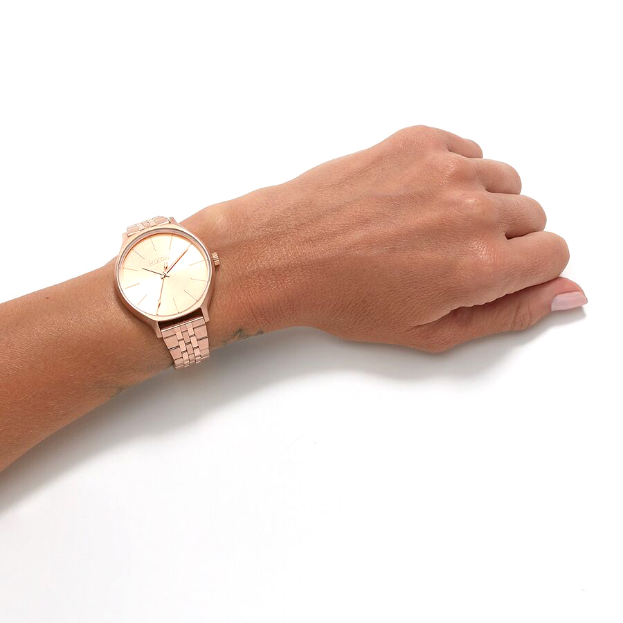 Nixon A1249-897 zegarek różowe złoto klasyczny CLIQUE bransoleta - miniatura 5