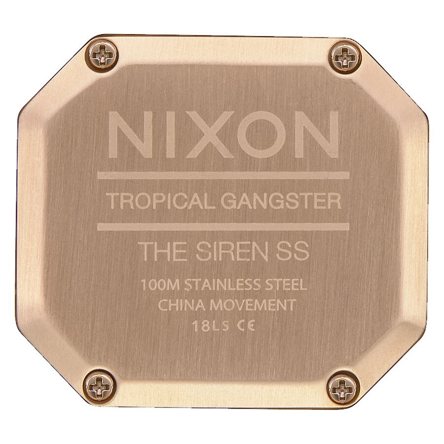 Nixon A1272-502 WHERE BEACH MEETS STREET SIREN MILANESE sportowy zegarek złoty - miniatura 9