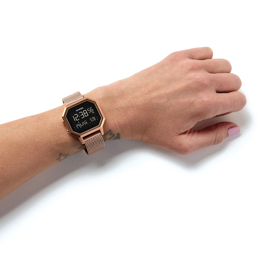 Nixon A1272-897 zegarek różowe złoto sportowy SIREN MILANESE bransoleta - miniatura 5