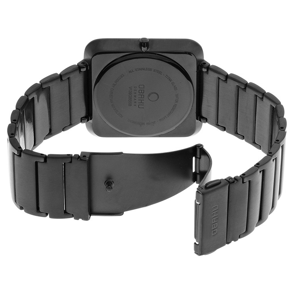 Obaku Denmark V139GBBSB męski zegarek Slim bransoleta - miniatura 3