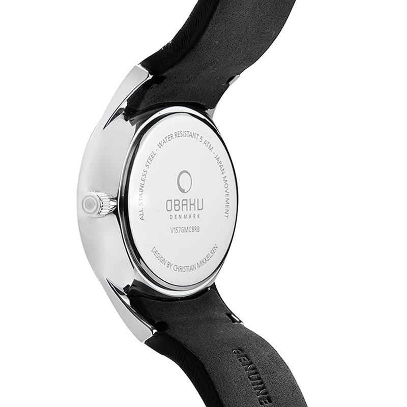 Obaku Denmark V157GMCBRB męski zegarek Slim pasek - miniatura 3