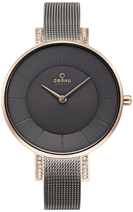 Obaku Denmark V158LEVJMJ Slim LUN - GRANITE - zdjęcie 1
