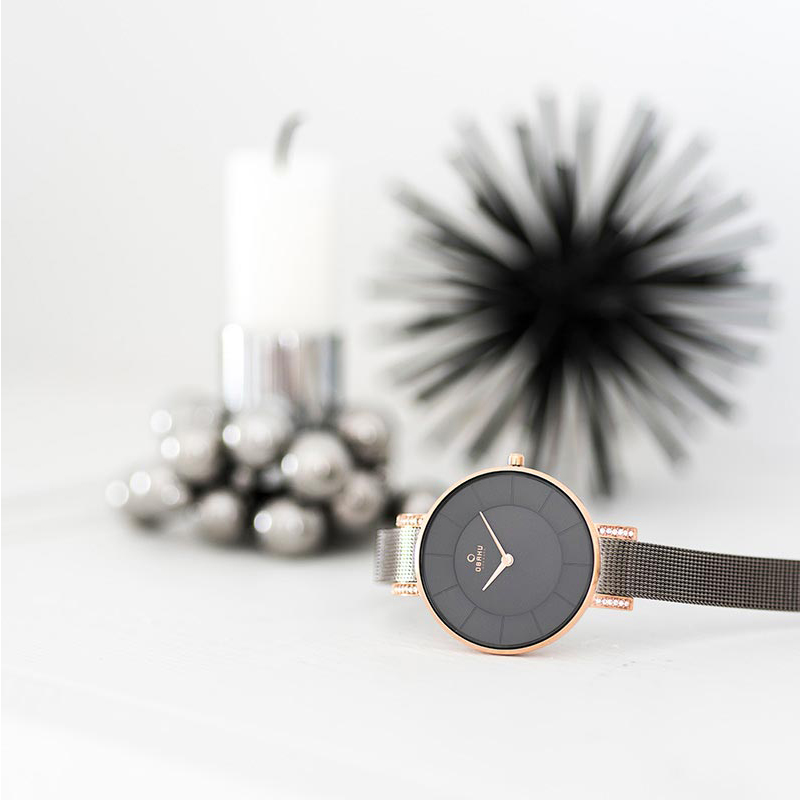 Obaku Denmark V158LEVJMJ zegarek różowe złoto fashion/modowy Slim bransoleta - miniatura 8