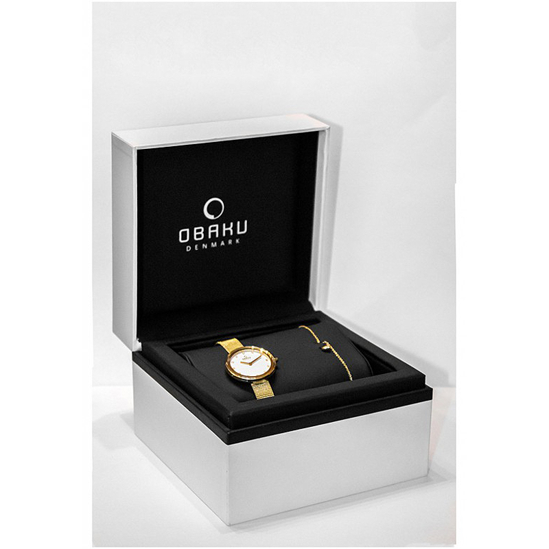 Obaku Denmark V161LXGIMG+Naszyjnik zegarek damski Slim - miniatura 2