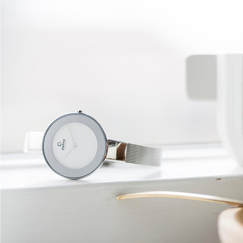 Obaku Denmark V167LXCIMC HIMMEL - STEEL zegarek klasyczny Slim