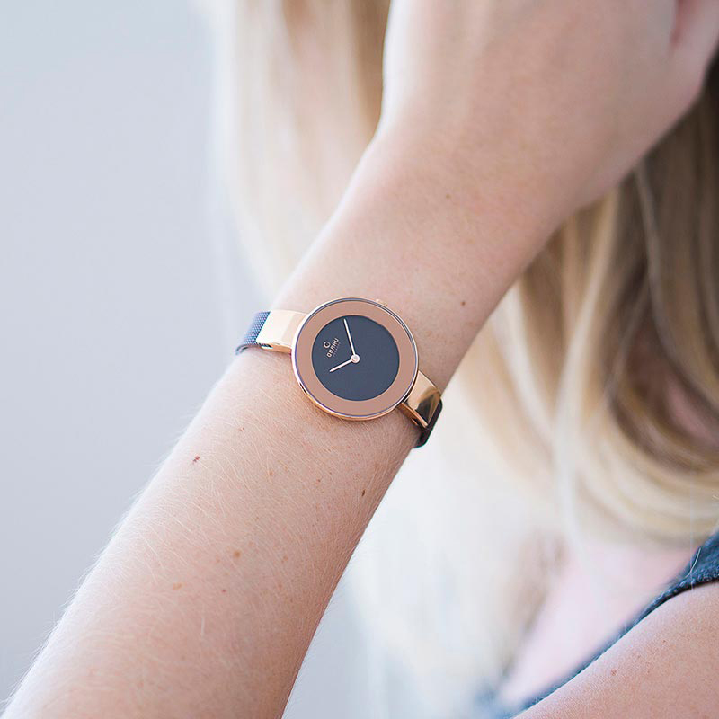 Obaku Denmark V167LXVNMN HIMMEL - WALNUT zegarek klasyczny Slim - miniatura 4