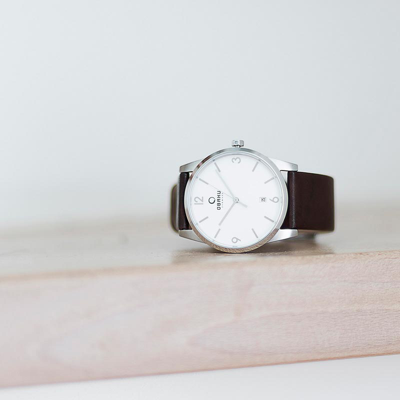 Obaku Denmark V169GDCIRN męski zegarek Slim pasek
