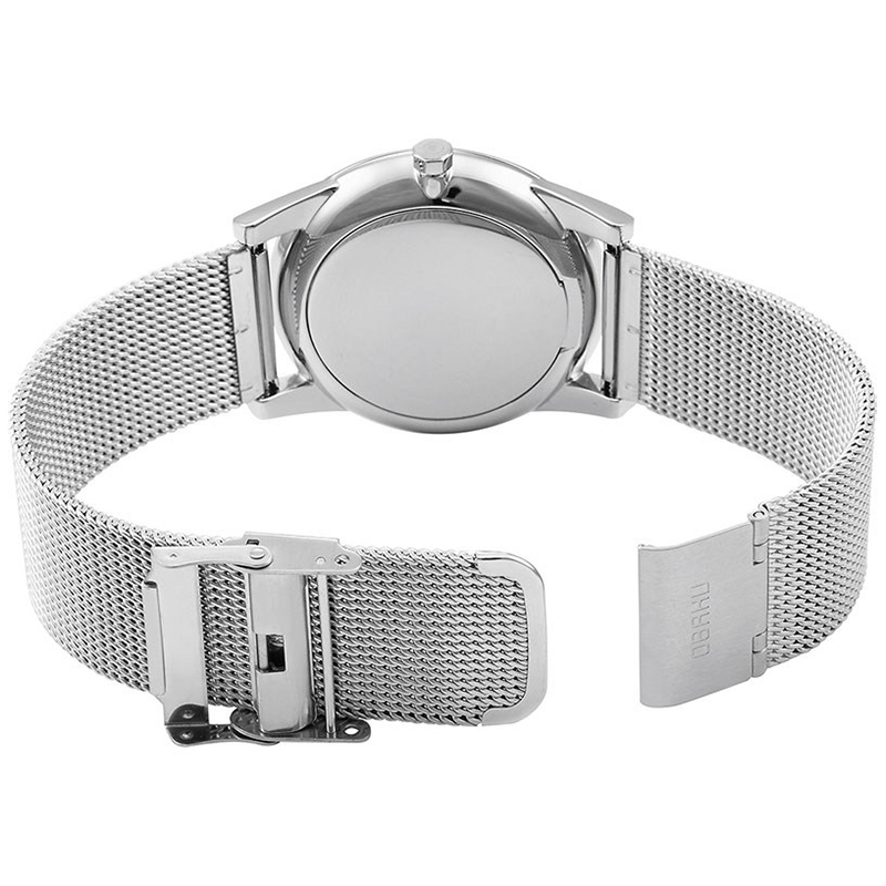 Obaku Denmark V169GDCLMC+spinki zegarek srebrny klasyczny Slim bransoleta - miniatura 5
