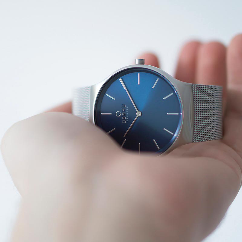 Obaku Denmark V178GXCLMC męski zegarek Slim bransoleta - miniatura 3