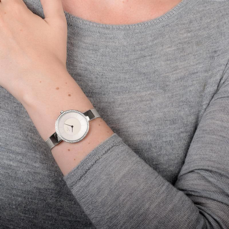 Obaku Denmark V179LECIMC zegarek srebrny klasyczny Slim bransoleta - miniatura 5