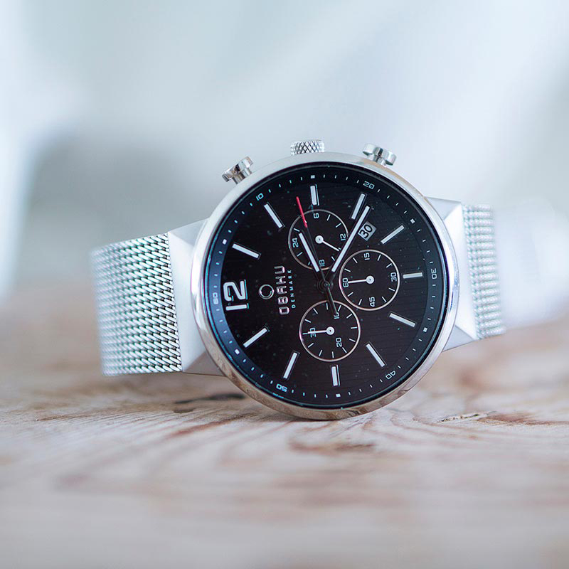 Obaku Denmark V180GCCBMC STORM - ONYX zegarek klasyczny Slim