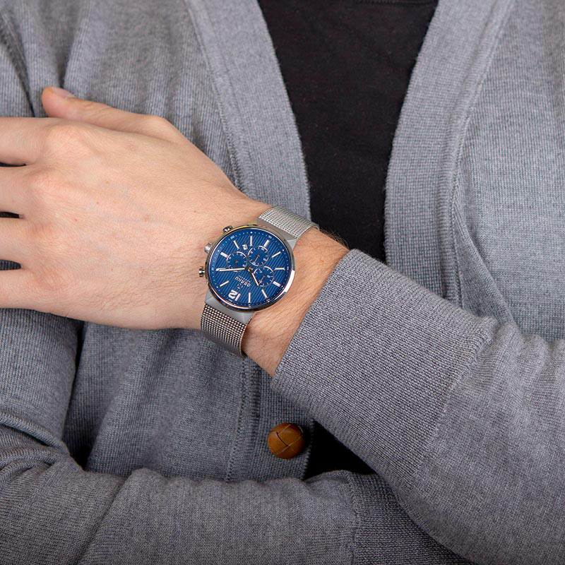 Obaku Denmark V180GCCLMC zegarek srebrny klasyczny Slim bransoleta - miniatura 6