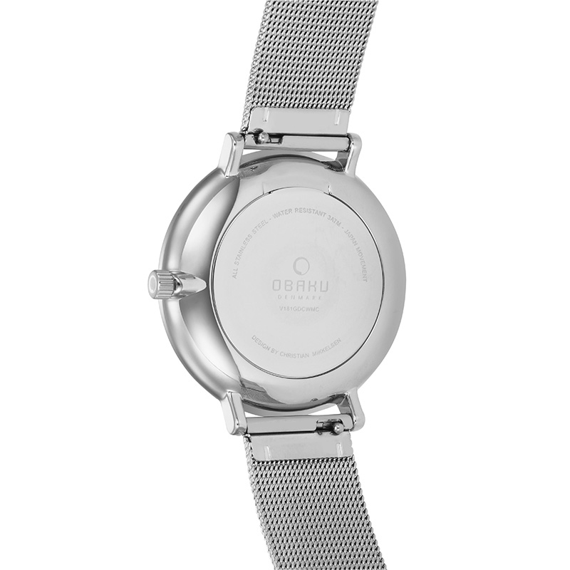 Obaku Denmark V181GDCWMC męski zegarek Slim bransoleta - miniatura 3