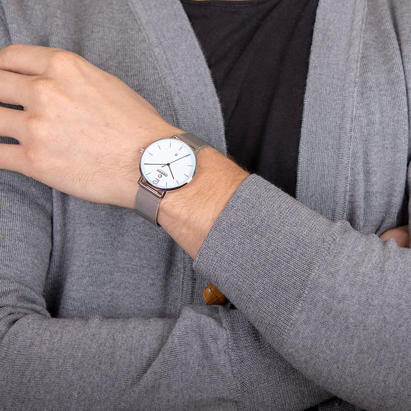 Obaku Denmark V181GDCWMC TOFT - STEEL zegarek klasyczny Slim - miniatura 4