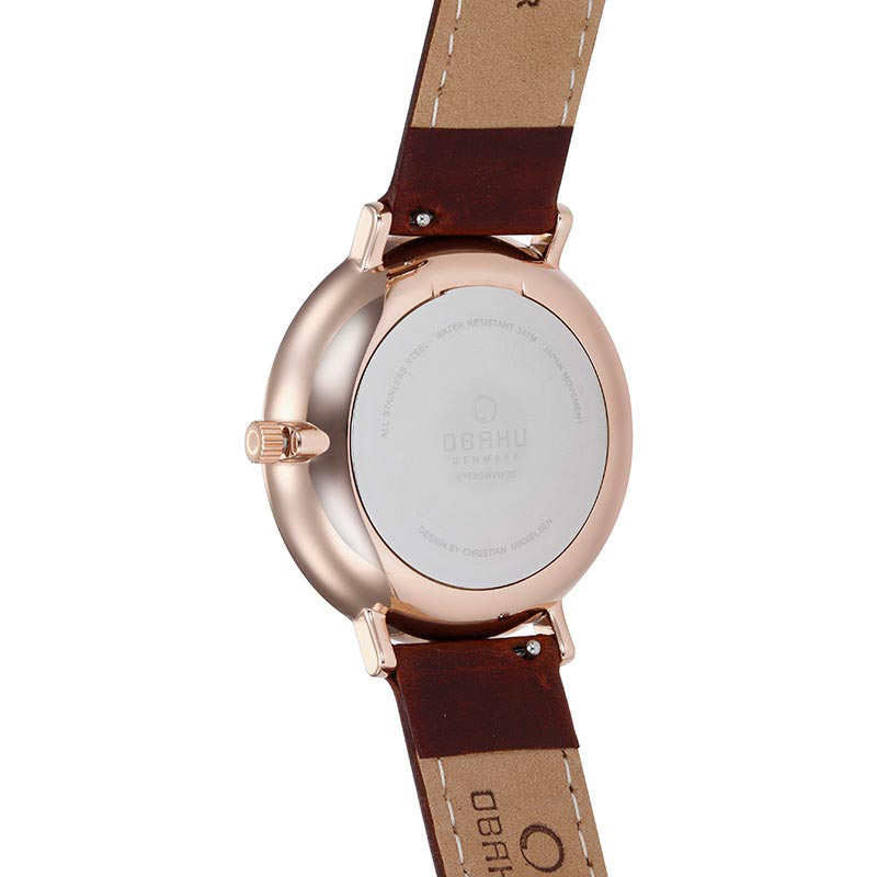 Obaku Denmark V182GMVWRN męski zegarek Slim pasek - miniatura 3