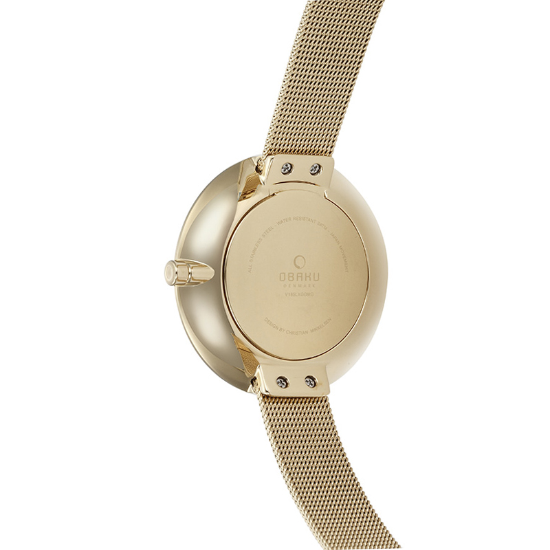 Obaku Denmark V185LXGGMG damski zegarek Slim bransoleta - miniatura 3