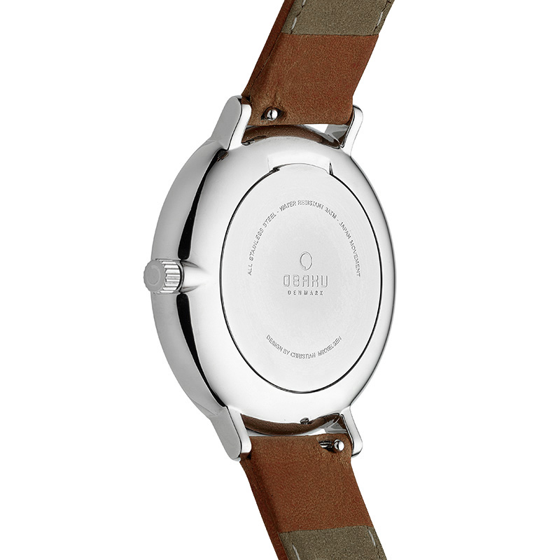 Obaku Denmark V186LXCWRN damski zegarek Slim pasek - miniatura 3