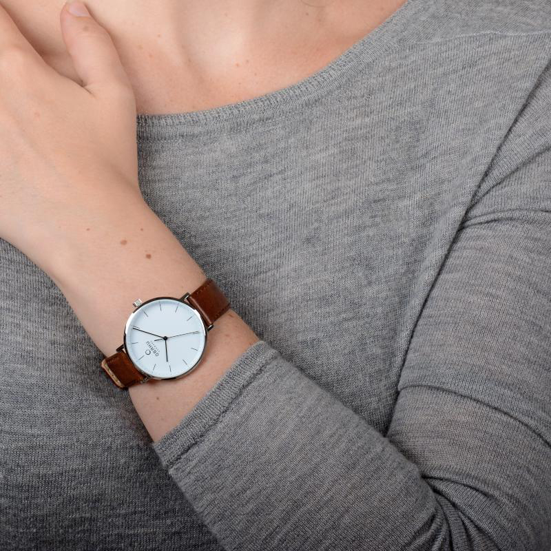 Obaku Denmark V186LXCWRN VEST - MOCHA zegarek fashion/modowy Slim - miniatura 4