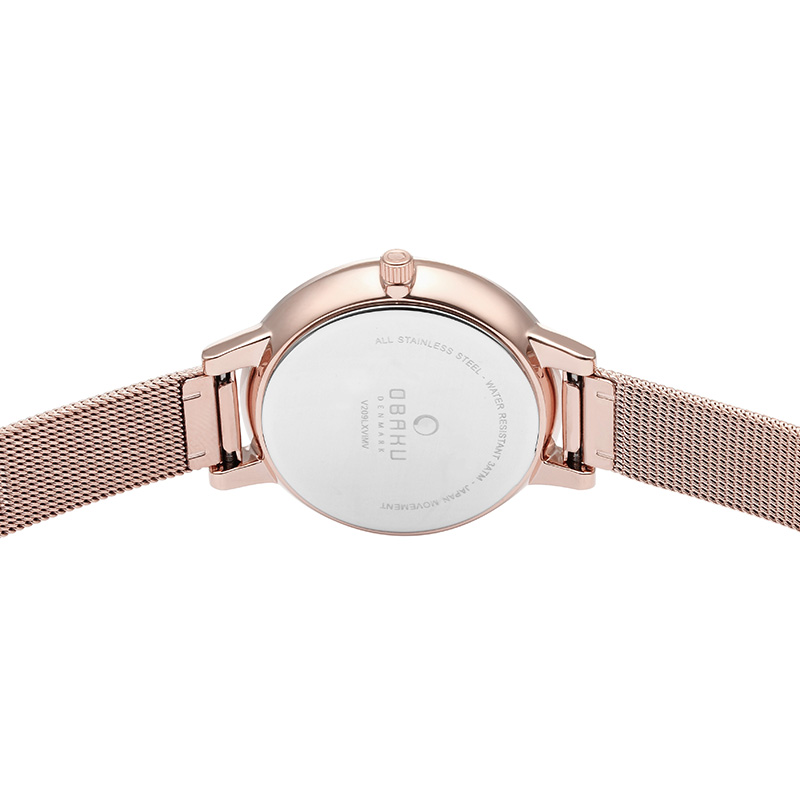 zegarek Obaku Denmark V209LXVIMV LIV - ROSE Slim mineralne