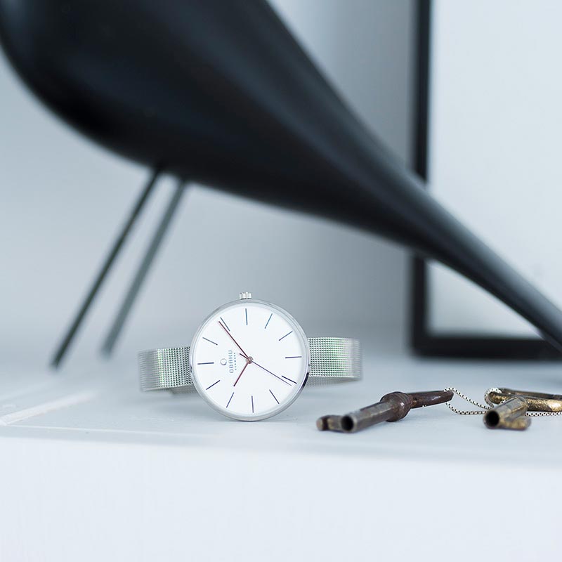 zegarek Obaku Denmark V211LXCIMC VIOL - STEEL Slim mineralne