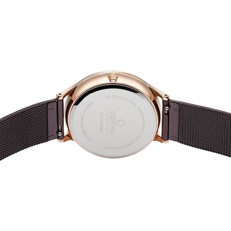 Obaku Denmark V212LMVNMN damski zegarek Slim bransoleta - miniatura 3