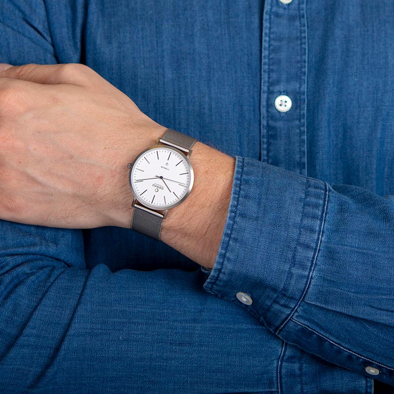 Obaku Denmark V215GDTIMJ zegarek męski Slim - miniatura 2