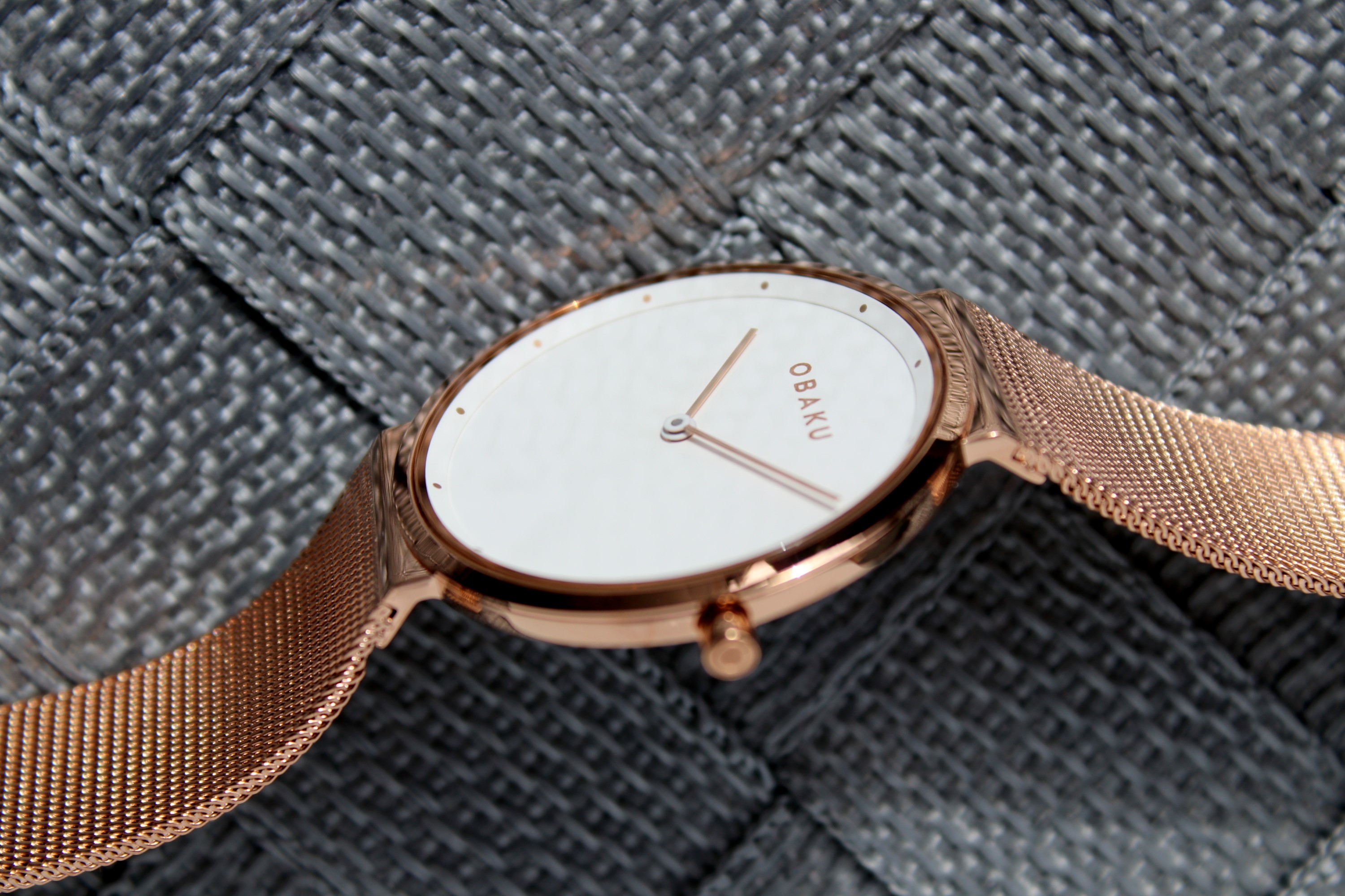 zegarek Obaku Denmark V230LXVWMV PAPIR LILLE - ROSE Slim szafirowe - miniatura 10