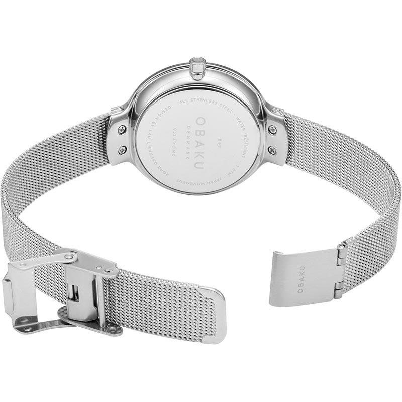 zegarek Obaku Denmark V231LXCIMC kwarcowy damski Slim BIRK - STEEL - miniatura 8