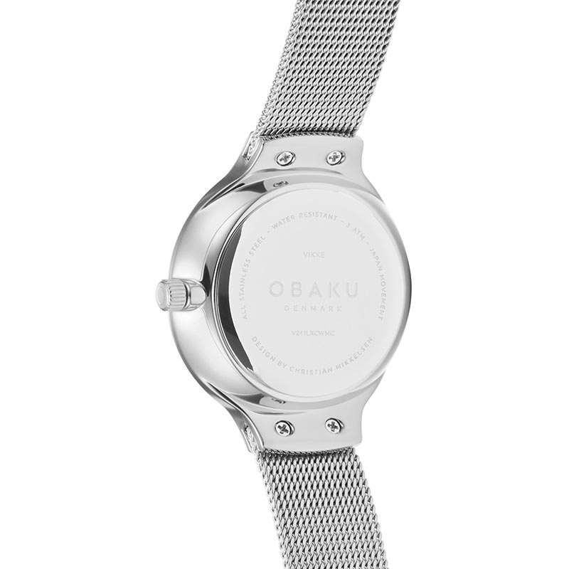 zegarek Obaku Denmark V241LXCWMC kwarcowy damski Slim VIKKE - STEEL