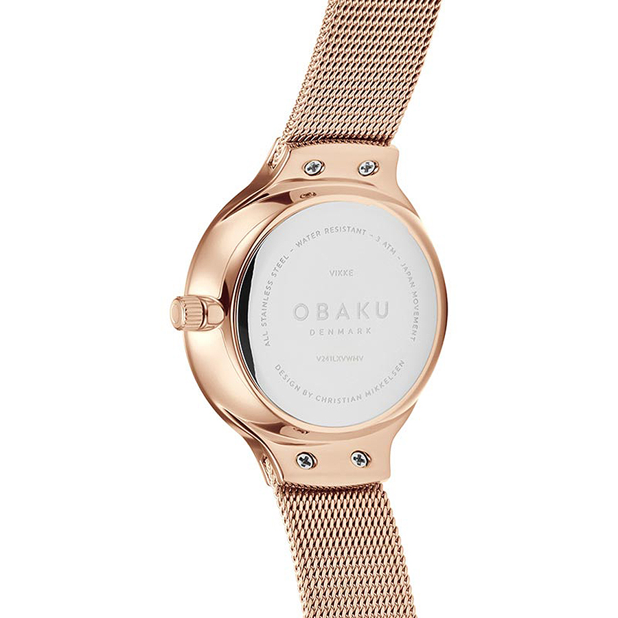 Obaku Denmark V241LXVWMV damski zegarek Slim bransoleta - miniatura 6