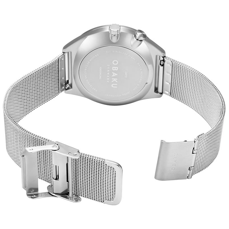 Obaku Denmark V242GMCIMC zegarek srebrny klasyczny Slim bransoleta - miniatura 5