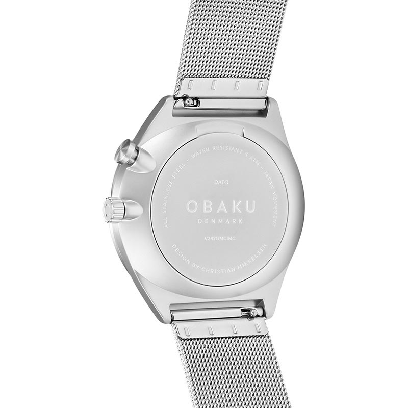 Obaku Denmark V242GMCIMC męski zegarek Slim bransoleta - miniatura 3