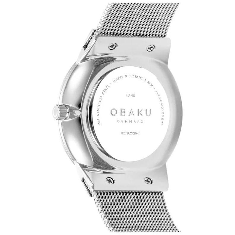 zegarek Obaku Denmark V260LXCIMC kwarcowy damski Damskie TANG LILLE - STEEL - Aros Design House - miniatura 9