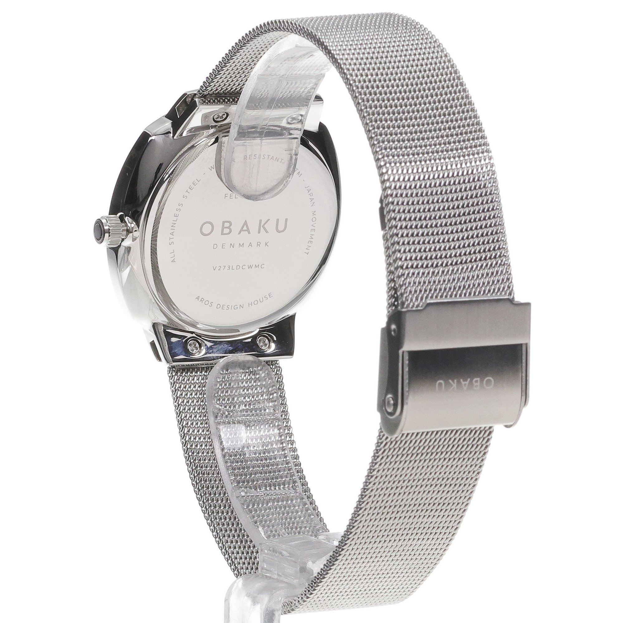 zegarek Obaku Denmark V273LDCWMC kwarcowy damski Damskie FELT LILLE - STEEL