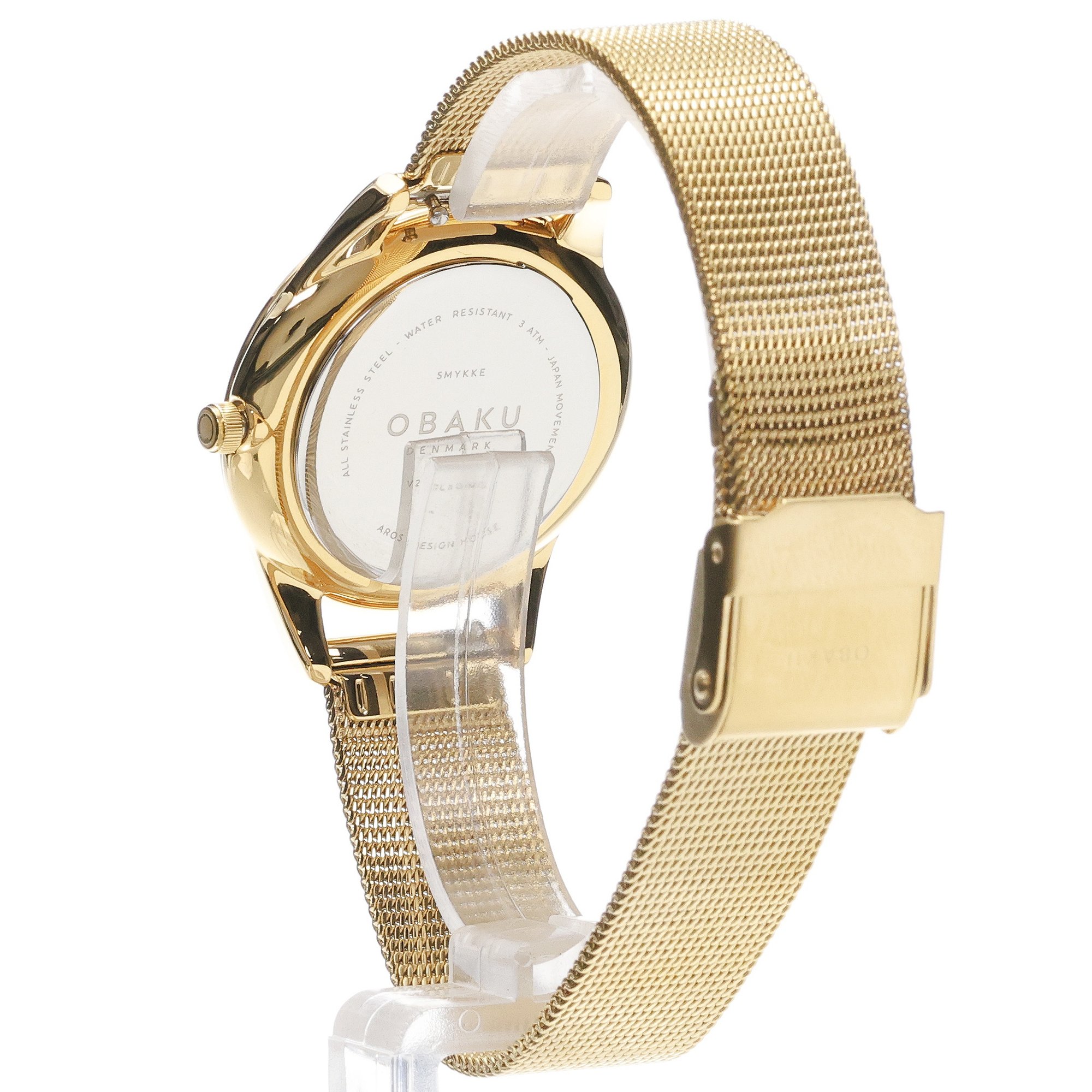 zegarek Obaku Denmark V297LXGIMG kwarcowy damski Damskie Smyke - Gold - miniatura 4
