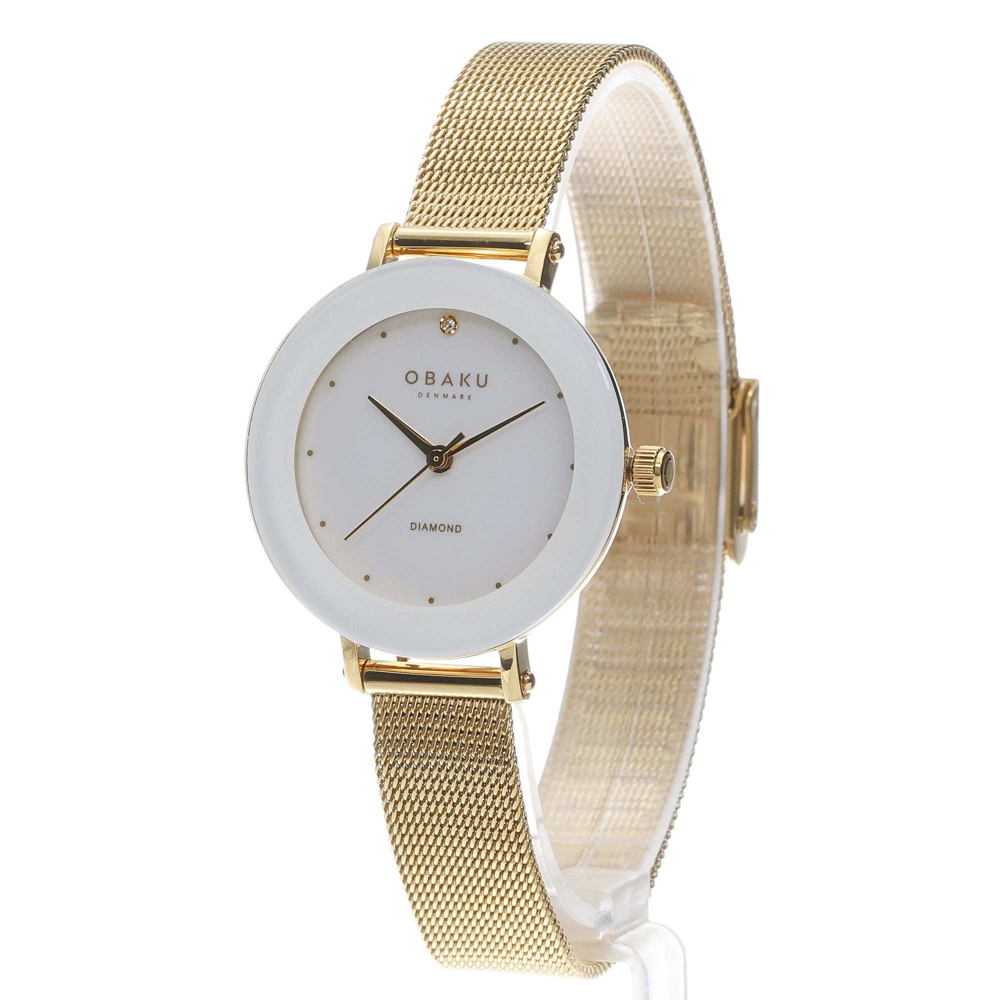 zegarek Obaku Denmark V299LXGWMG-EJBGW+BRANSOLETA złoty Damskie - miniatura 2