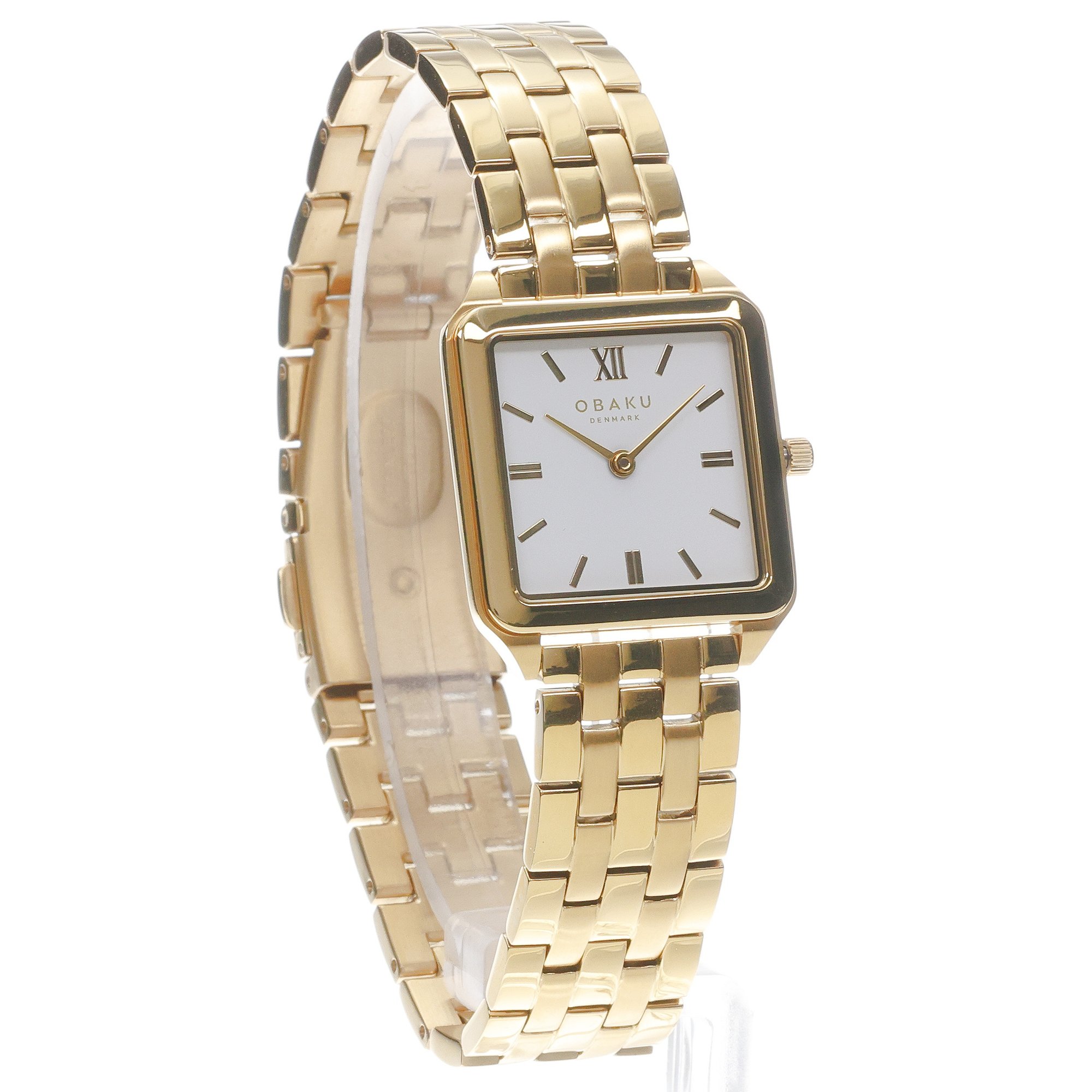 zegarek Obaku Denmark V309LXGWSG kwarcowy damski Damskie Graf - Gold