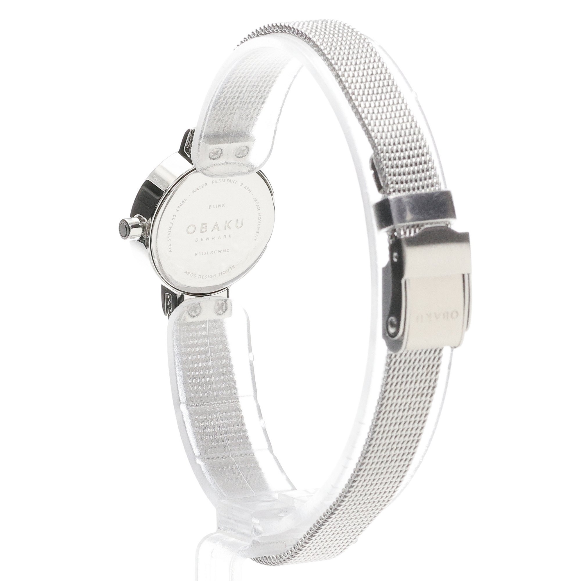 zegarek Obaku Denmark V313LXCWMC kwarcowy damski Damskie Blink - Diamond Pearl Steel