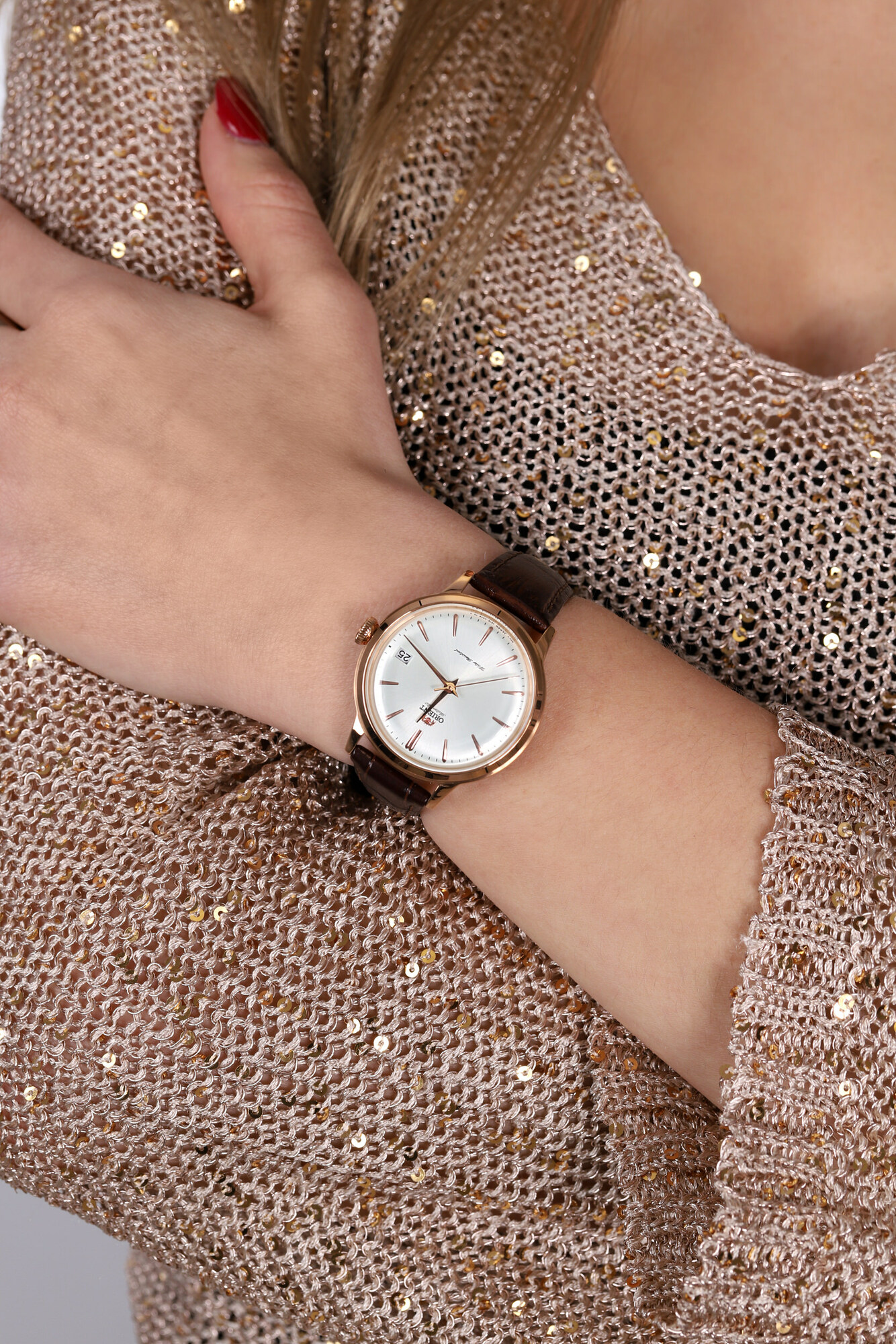 zegarek Orient RA-AC0010S10B automatyczny damski Classic Bambino Automatic Ladies - miniatura 3