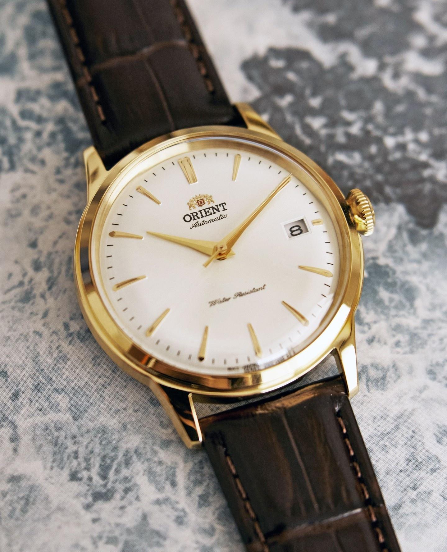 zegarek Orient RA-AC0M01S30B złoty Classic Automatic - miniatura 7
