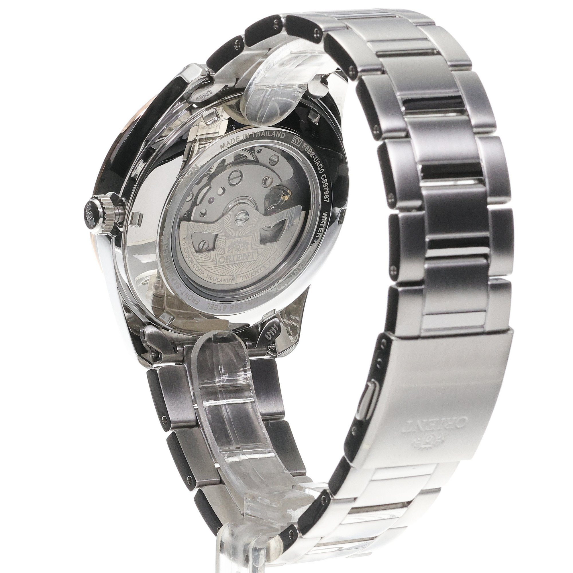 zegarek Orient RA-AK0313Y30B automatyczny męski Męskie Stretto Sun Moon