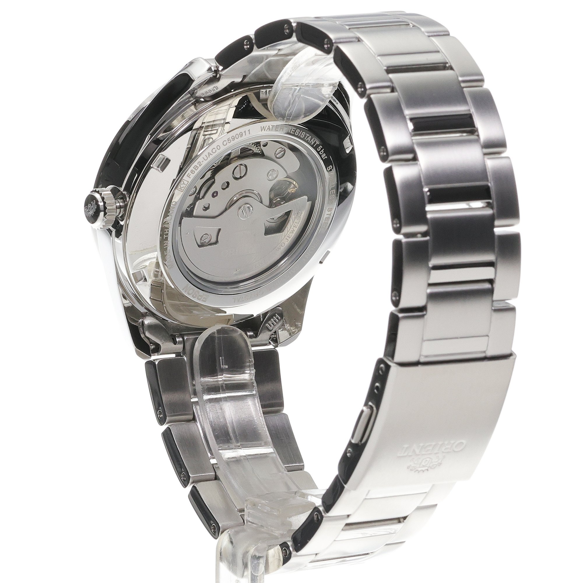 zegarek Orient RA-AK0315L30B automatyczny męski Męskie Stretto Sun Moon