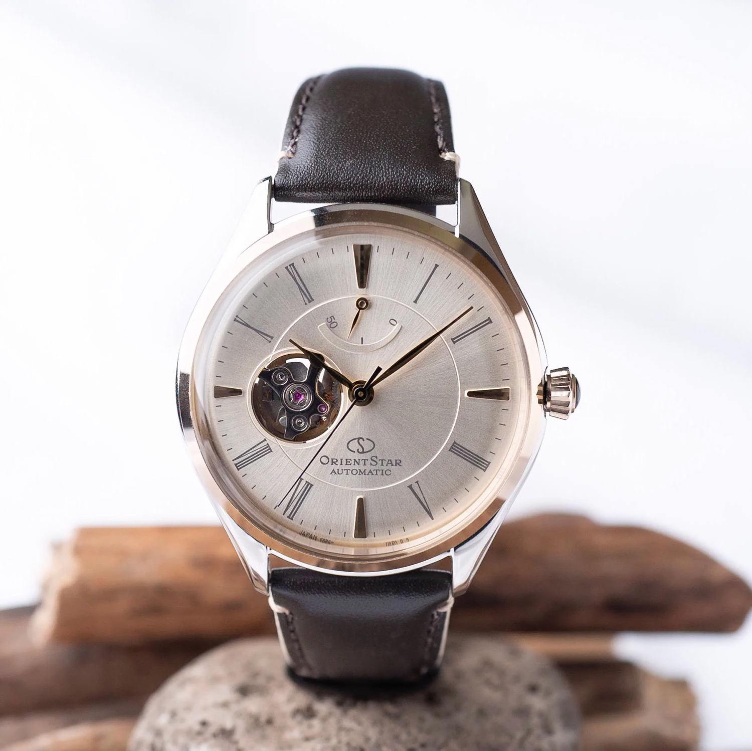 zegarek Orient Star RE-AT0201G00B automatyczny męski Classic Classic Open Heart - miniatura 6