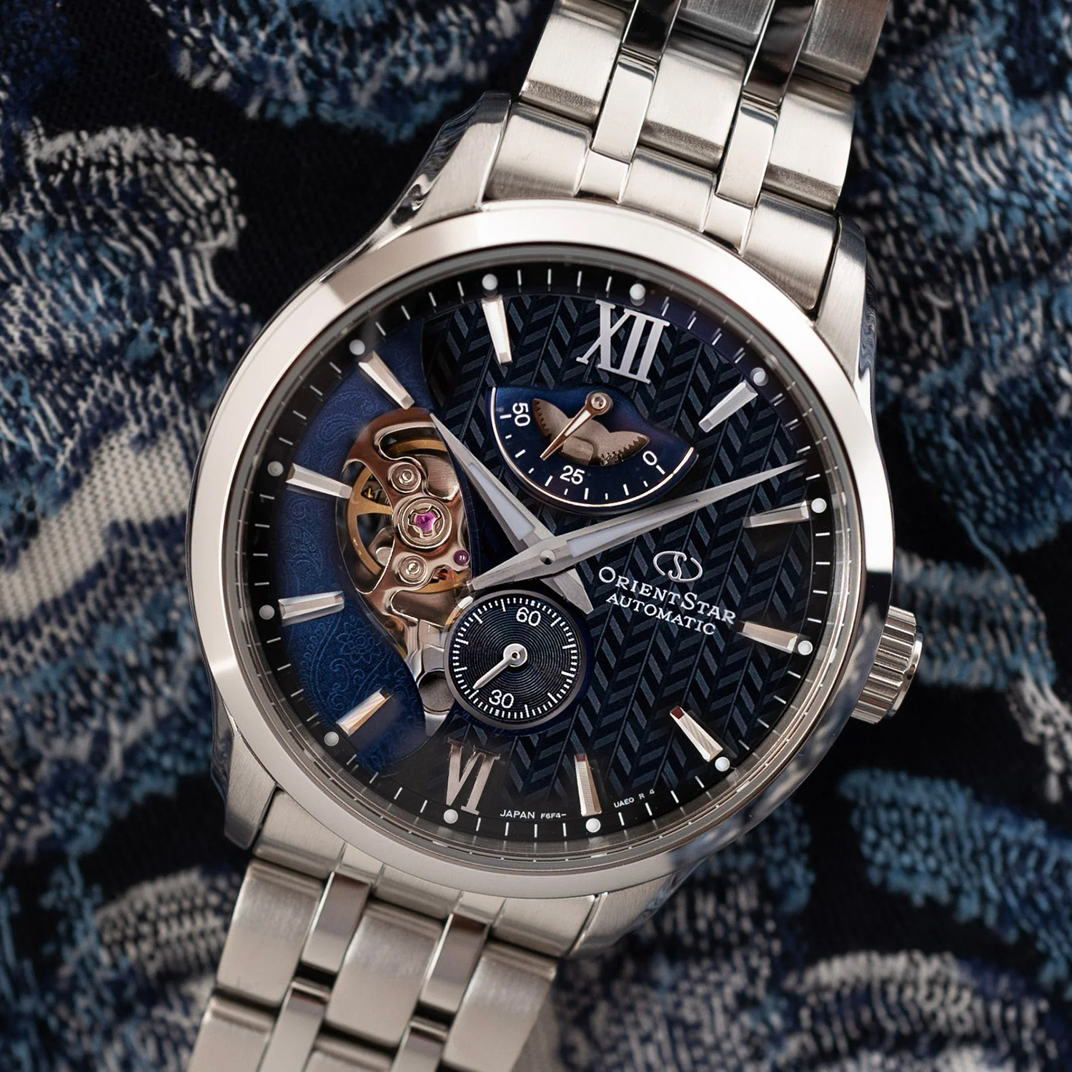 zegarek Orient Star RE-AV0B03B00B automatyczny męski Contemporary Contemporary Layered Skeleton Automatic - miniatura 6