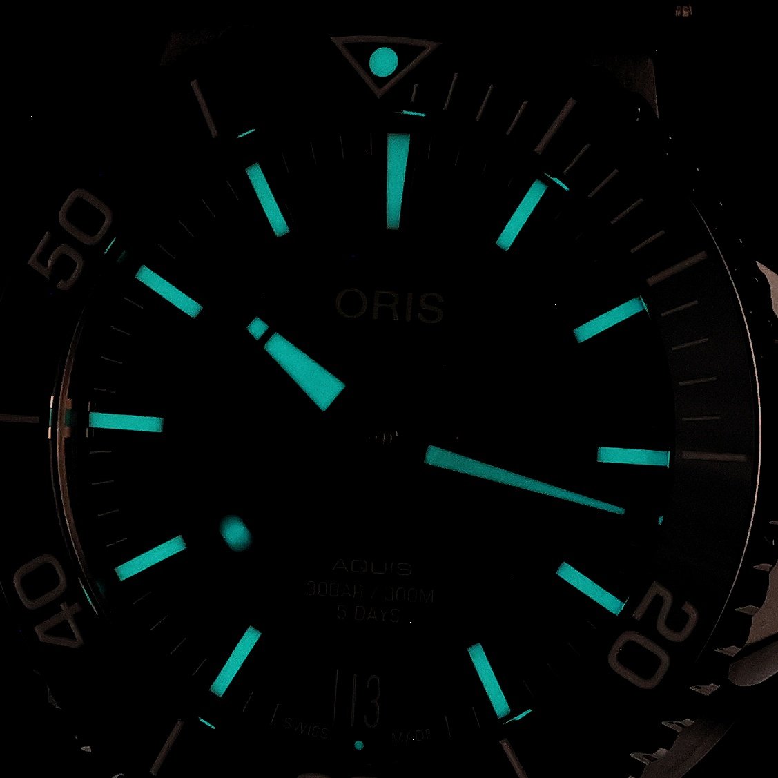 zegarek Oris 01 400 7769 4154-07 4 22 74FC automatyczny męski Aquis AQUIS DATE CALIBRE 400 - miniatura 5