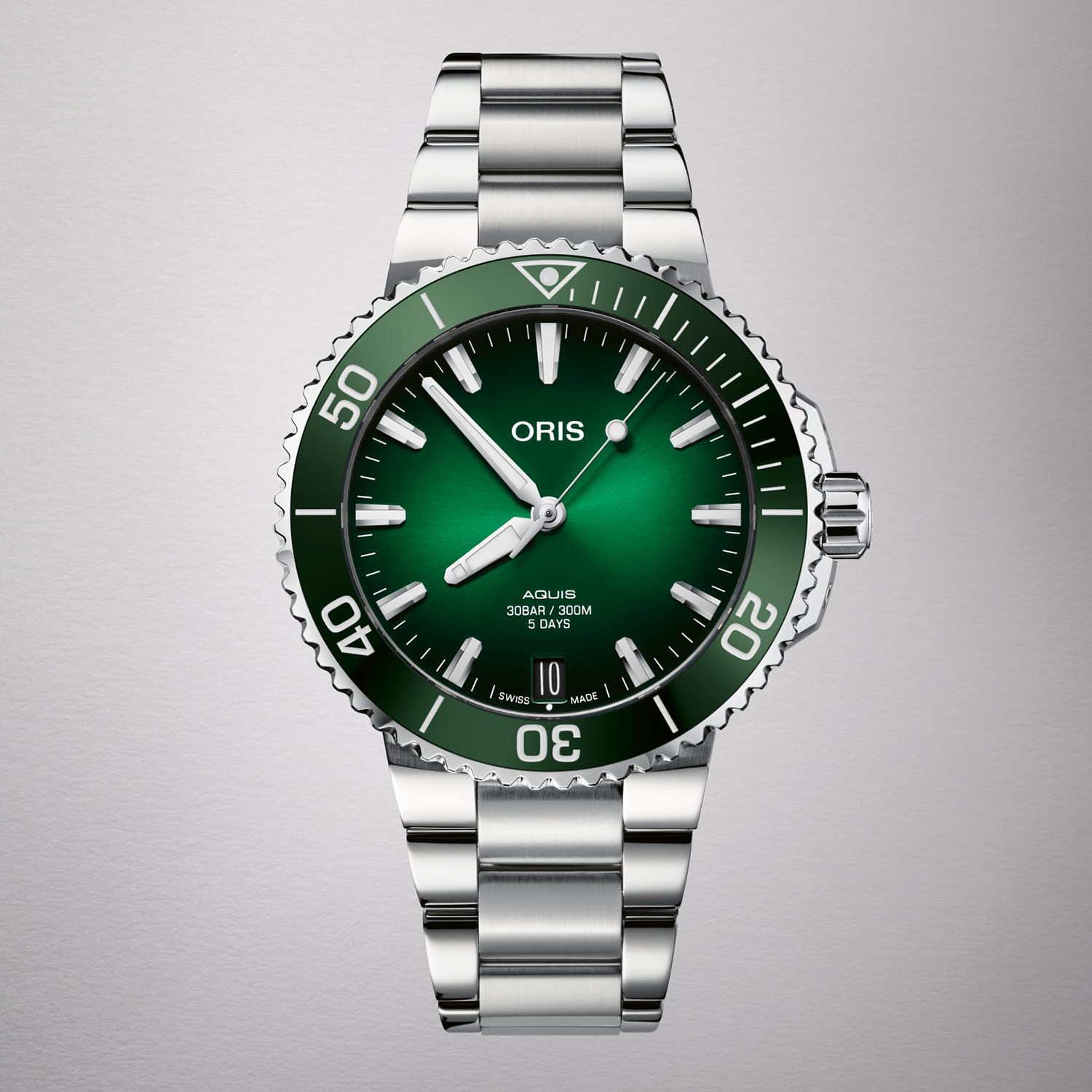zegarek Oris 01 400 7769 4157-07 8 22 09PEB AQUIS DATE CALIBRE 400 Aquis szafirowe - miniatura 5