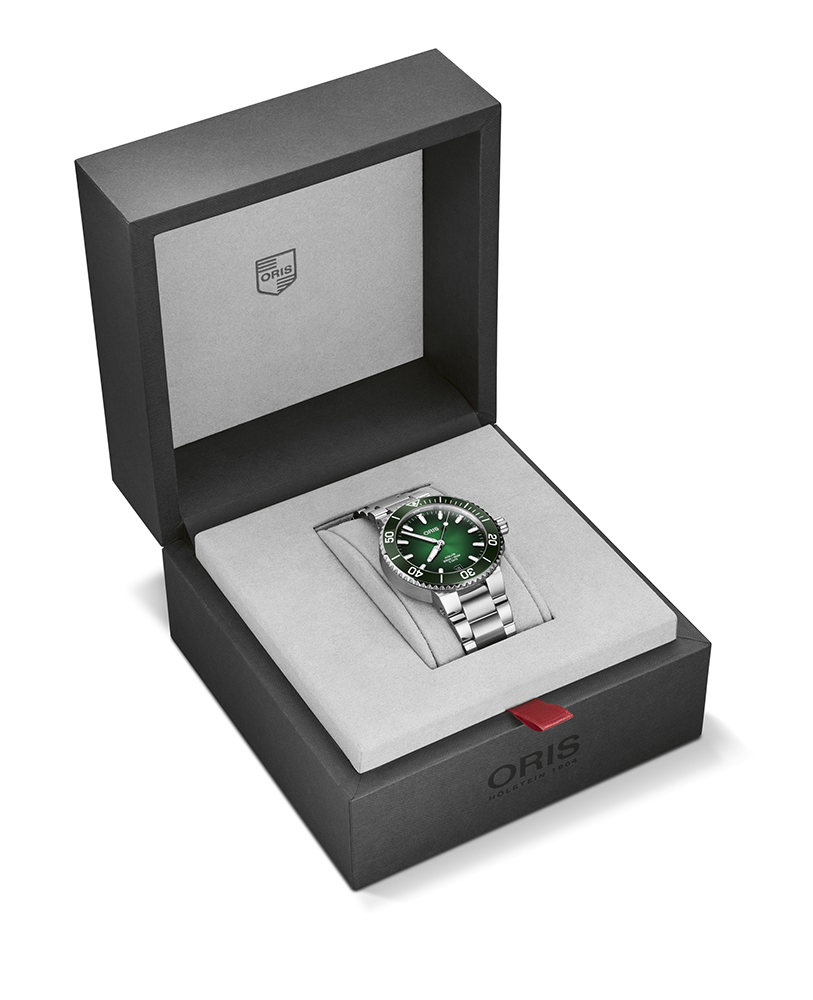 zegarek Oris 01 400 7769 4157-07 8 22 09PEB automatyczny męski Aquis - miniatura 10