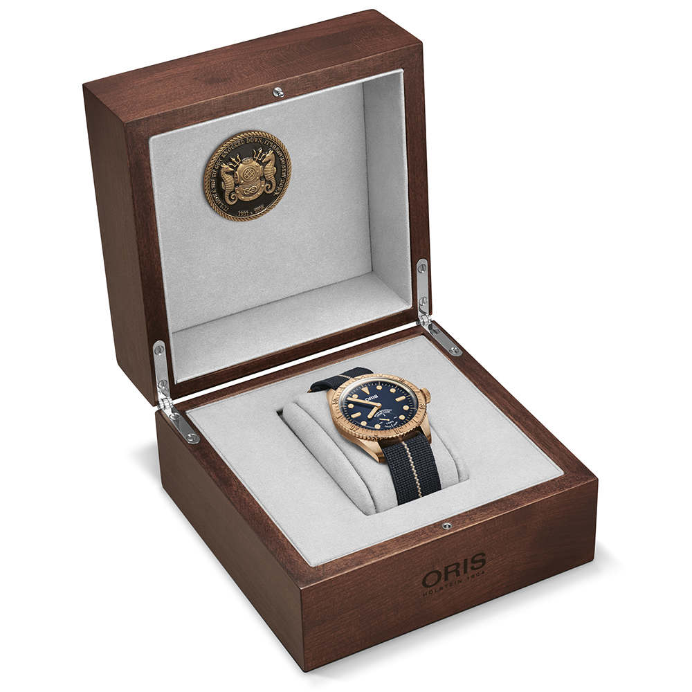 zegarek Oris 01 401 7764 3185-Set automatyczny męski Divers CARL BRASHEAR CALIBRE 401 LIMITED EDITION - miniatura 8