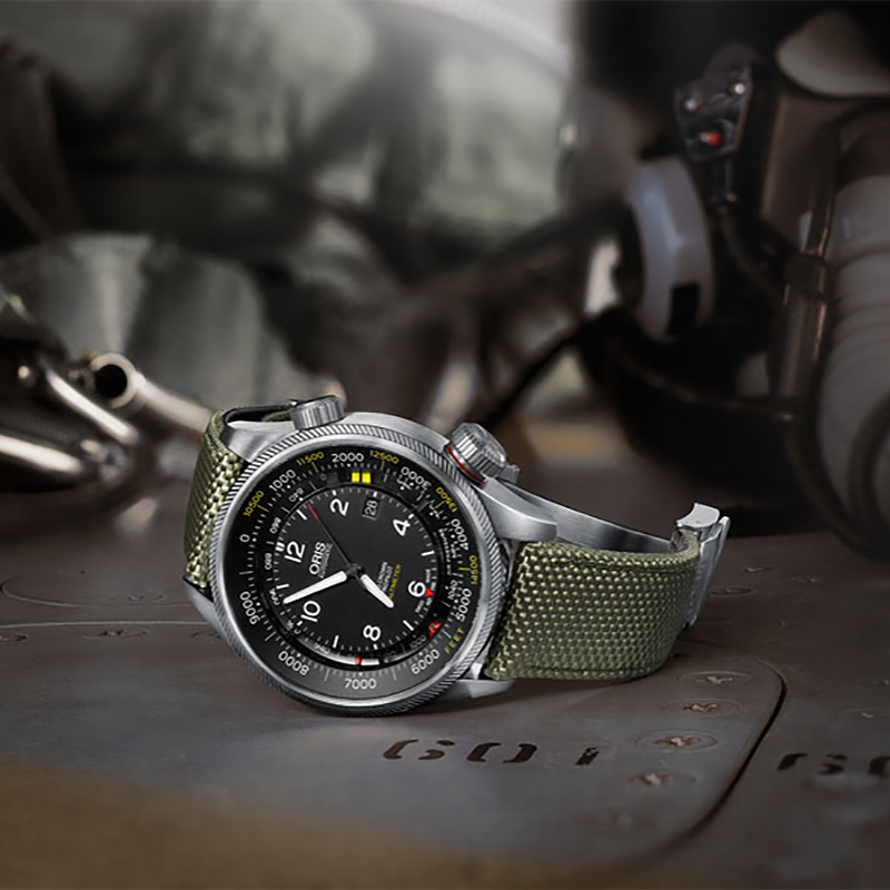 zegarek Oris 01 733 7705 4134-SET 5 23 17FC automatyczny męski Big Crown ProPilot BIG CROWN PROPILOT ALTIMETER WITH FEET SCALE - miniatura 5