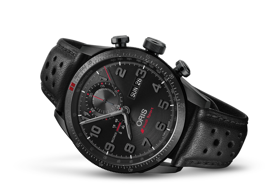 zegarek Oris 01 778 7661 7784-SET LS AUDI SPORT LIMITED EDITION II męski z tachometr Motor Sport - miniatura 3